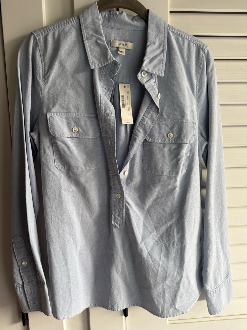 J. Crew Light Blue Woman’s Button-Down Casual Shirt